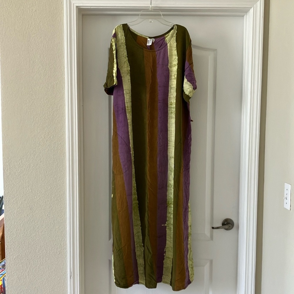 Osei-Duro Maxi Nonna Dress 2x in Speedboat stripes